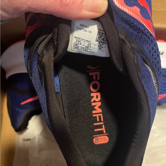 Mens Saucony Ride 15 Athletic Shoes Size 11.5 Wide Blue - Picture 8 of 10